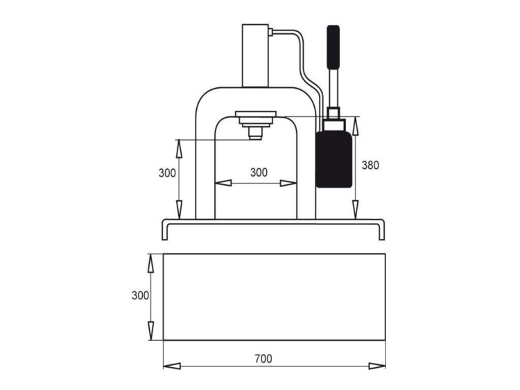 Pressa idraulica BK8500 - immagine 2